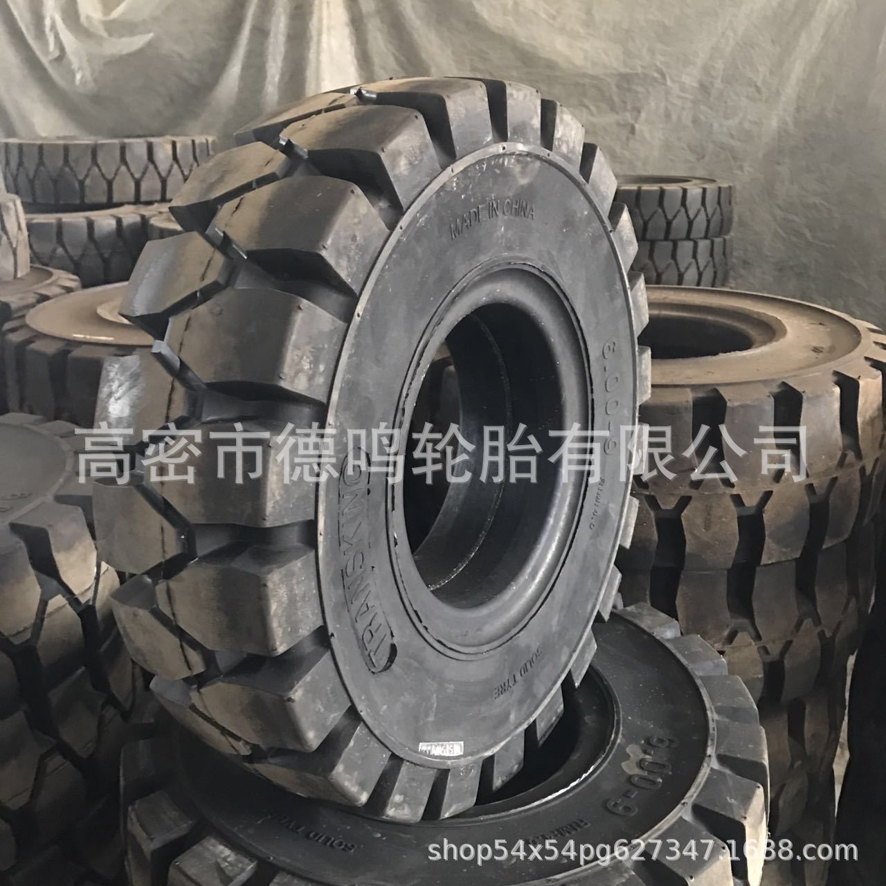 Suministro industrial neumático sólido 500-8 rueda horquilla 600-9 700-9