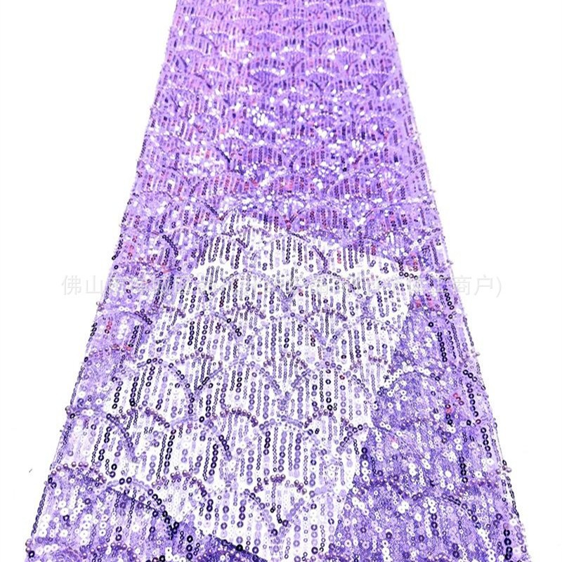 Tejido de bordado de perlas de alta fijación, tela de bordado tridimensional, cheongsam, vestido de noche, vestido de brindis, tela bordada