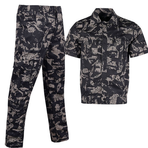Camouflage suit suit for men, short-sleeved, thin, breathable and wear-resistant, special training suit for military fans, training suit, female performance overalls, summer