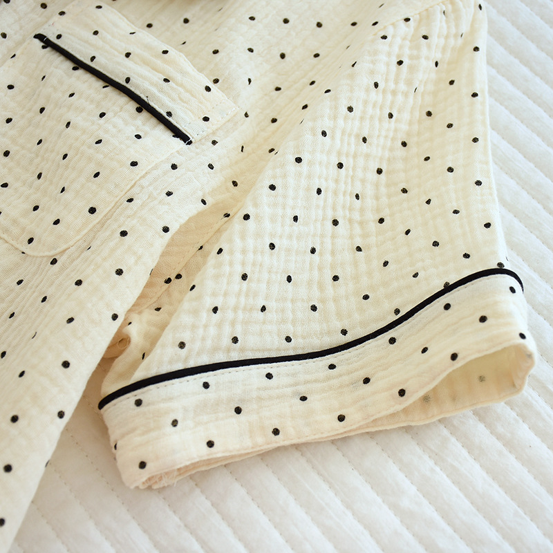 Title 8, Damen Sommer Pyjama aus reiner Baumwolle mit ku...