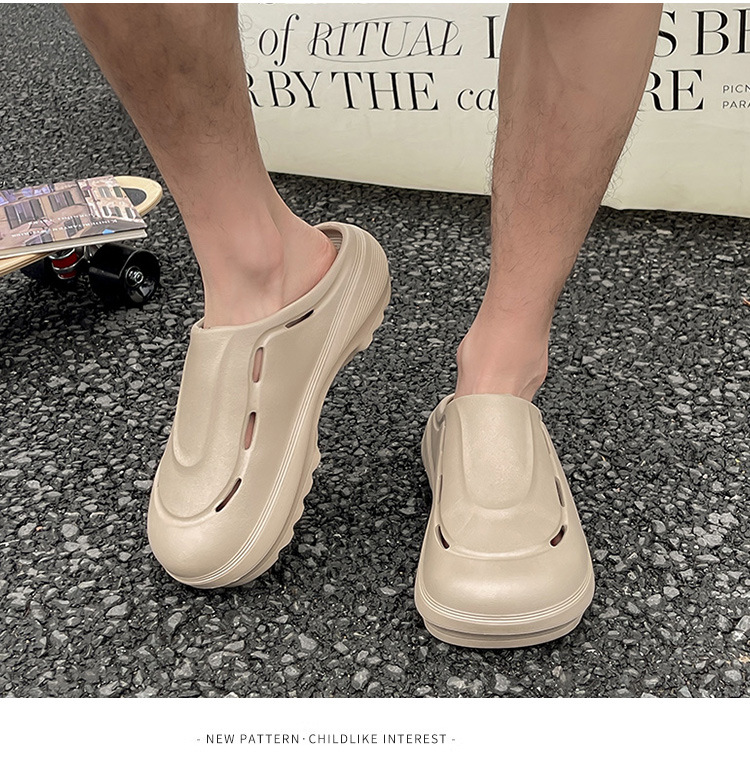 Chef Shoes Closed Toe Solid Color Comfortable Indoor Slip-ons_voghion.com