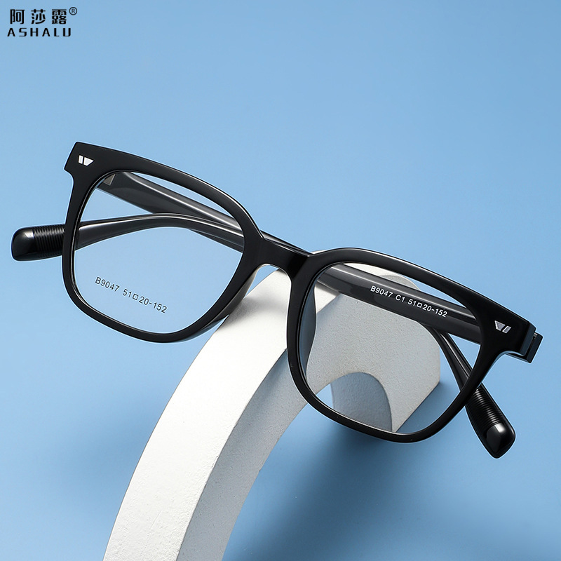 Ultra -light plain glasses frame male retro literary art can be…