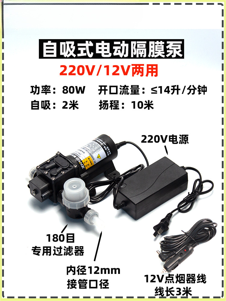 Tanque de combustible del automóvil bomba de bombeo eléctrica bomba de bombeo 12v24V220V bomba de bombeo gasolina diesel bomba de agua bomba de autoaspiración