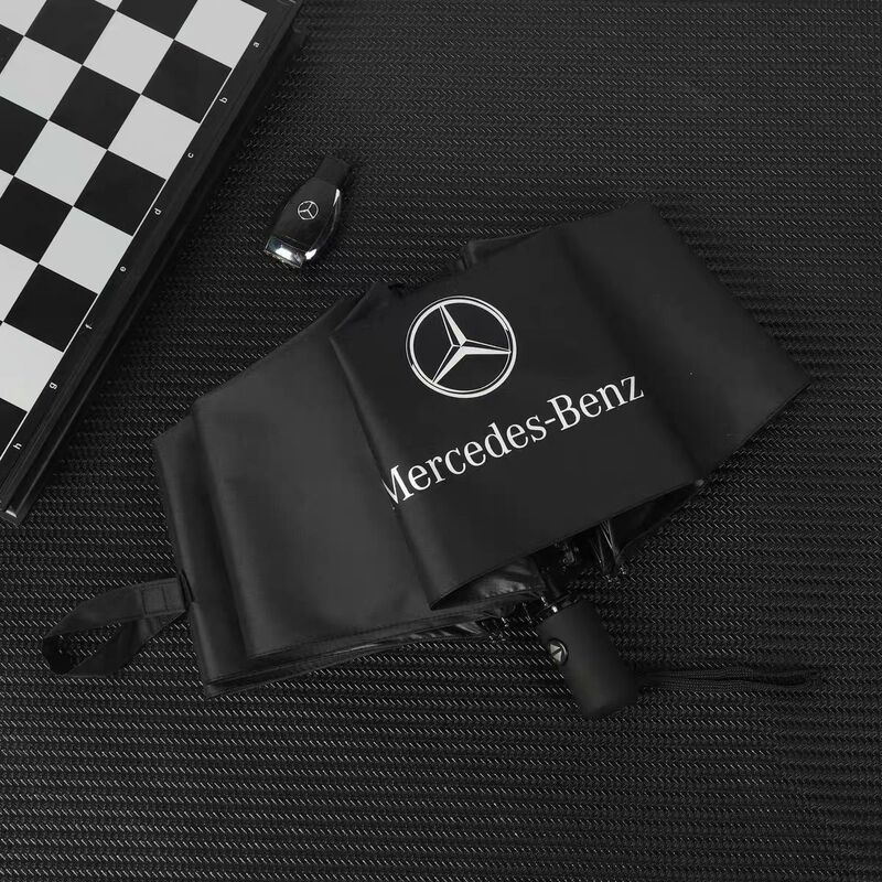 Rolls-Royce Car Logo Umbrella 8-Bone Fully Automatic Foldableing Vinyl Sunny Umbrella Mercedes-Benz Bmw 4S Store Advertising Umbrella