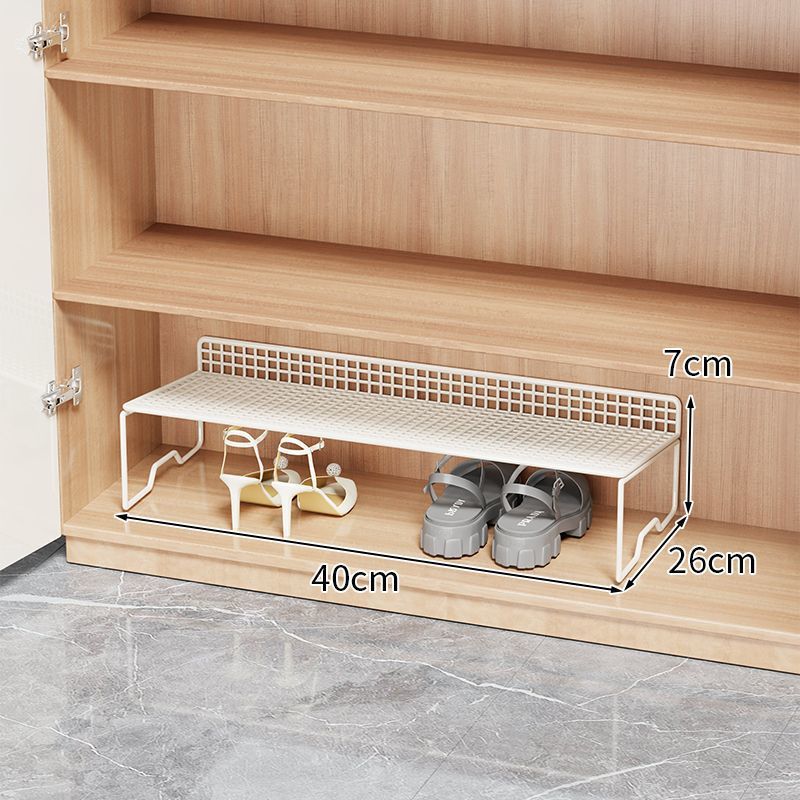 Estante de zapatos para ahorrar espacio para almacenar artefactos de zapatos caja de almacenamiento simple para almacenar estante de almacenamiento de cajas de zapatos con partición en capas dentro del gabinete de zapatos
