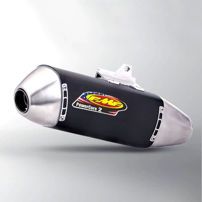 Motorcycle exhaust pipe Fmf Exhaust Pipe Stainless Steel - black-silver-head