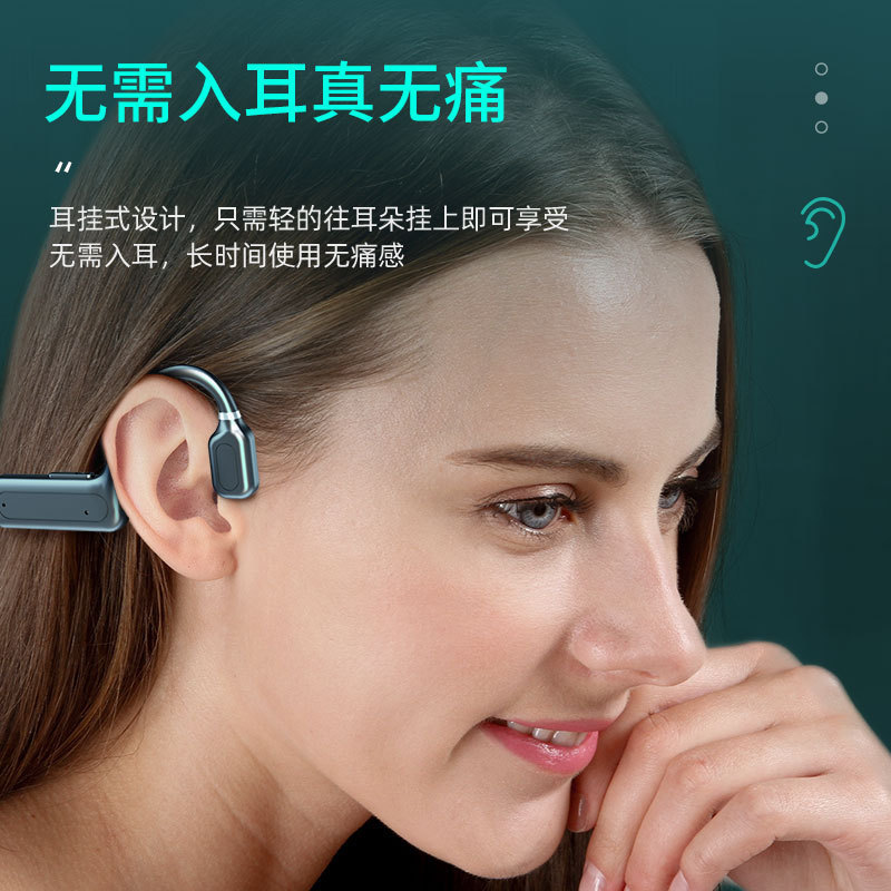 骨伝導無線bluetoothイヤホンg1耳に入らない超長航続運動ランニングクロスボーダー爆首首掛け式|undefined
