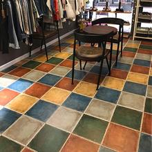 地中海阳台复古瓷砖庭院露台地砖户外院子花园砖室外灰绿色仿古砖