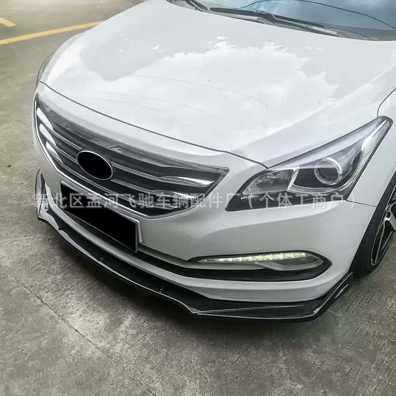 Universal Car Front Spoiler Carbon Fiber Side Skirts Modified Rear Corner Side Skirts Front Lip Edge Front Spoiler Anti-Collision Universal for Hatchback