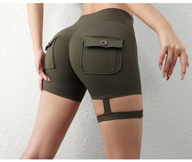 Streetwear Sports Solid Color Nylon Spandex Active Bottoms Leggings display picture 22