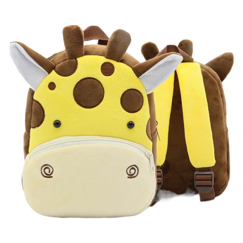 Lindo Internet celebridad Zoo de dibujos animados Mochila de Felpa bolsa de los niños mochila directo de fábrica bolsa de la escuela