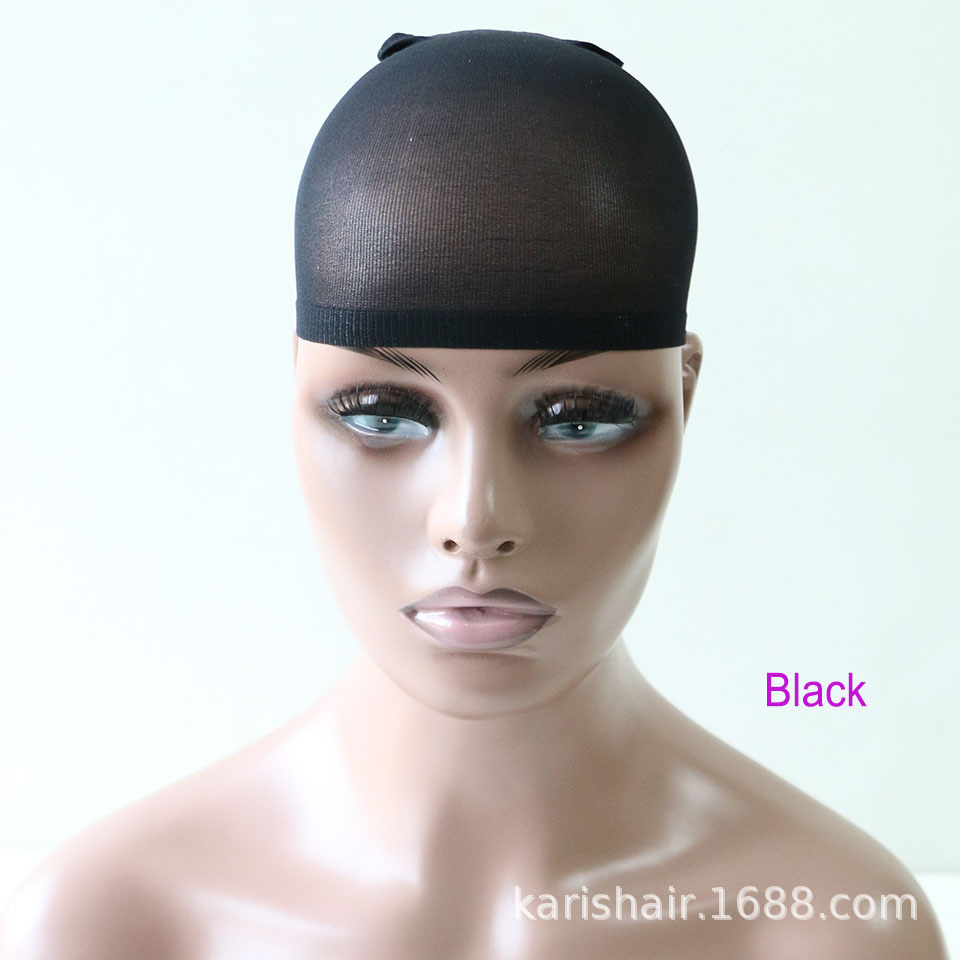 Casquillo de la malla de la peluca 2-Piece Set Head cover hair Net alta elasticidad vistiendo peluca