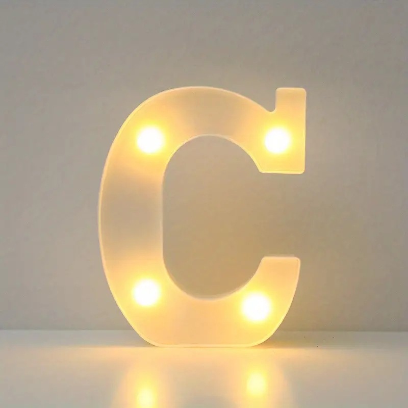 Amazon (16cm) LED blanco inglés número de letras lámpara de cumpleaños propuesta de matrimonio atmósfera lámpara LED lámpara decorativa