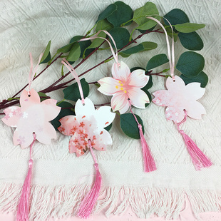 Cherry Blossom Wishing Card Hanging Card Hanging on the Tree Outdoor Waterproof Tag Wish Pendant Handwritten Kindergarten Primary School Student Colorful