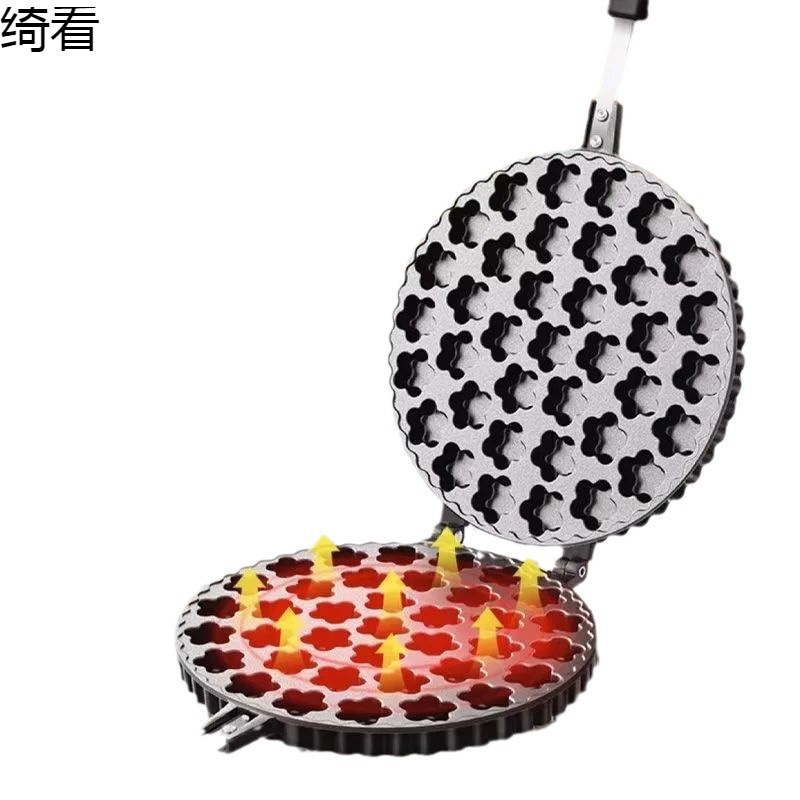 37 梅の花の小さなケーキ型、一口チャーシュー屋台ケーキマシン、業務用および家庭用梅の花の形をした厚みのある特別なツール|undefined
