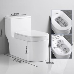 新しいメインクリーン家庭用しゃがみ一体型セラミックサイフォン式トイレ消臭節水しゃがみ一体型トイレ