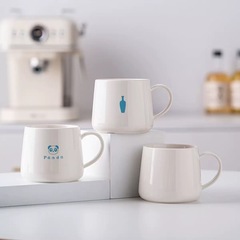 小蓝瓶咖啡杯杯子陶瓷马克杯男女生家用水杯广告促销礼品印制logo