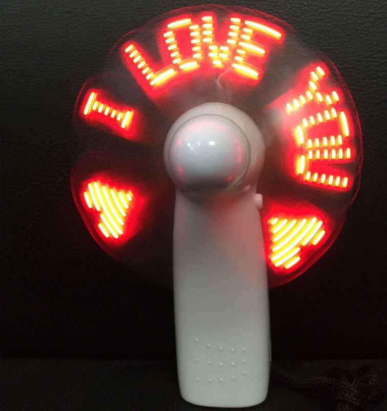 ハンドヘルド LED 発光文字フラッシュワードファン DIY クリエイティブ広告扇風機ミニ小型ファンカスタマイズされたロゴ|undefined