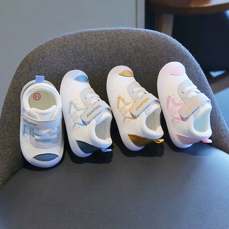 Xiaoxiubao 1-2-3 года Нескользящая Желейная детская обувь с мягкой подошвой, непромокаемая кожаная мужская и женская обувь для малышей