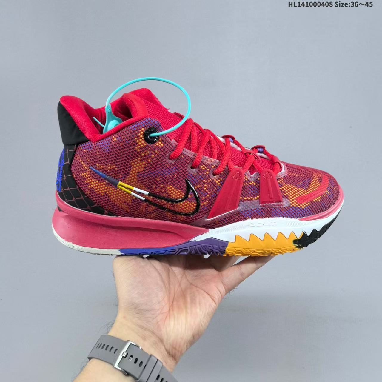 Zapatillas de Baloncesto de Caña Media Kyrie 7, Cuero y Caucho, Transpirables, para Deporte image 20