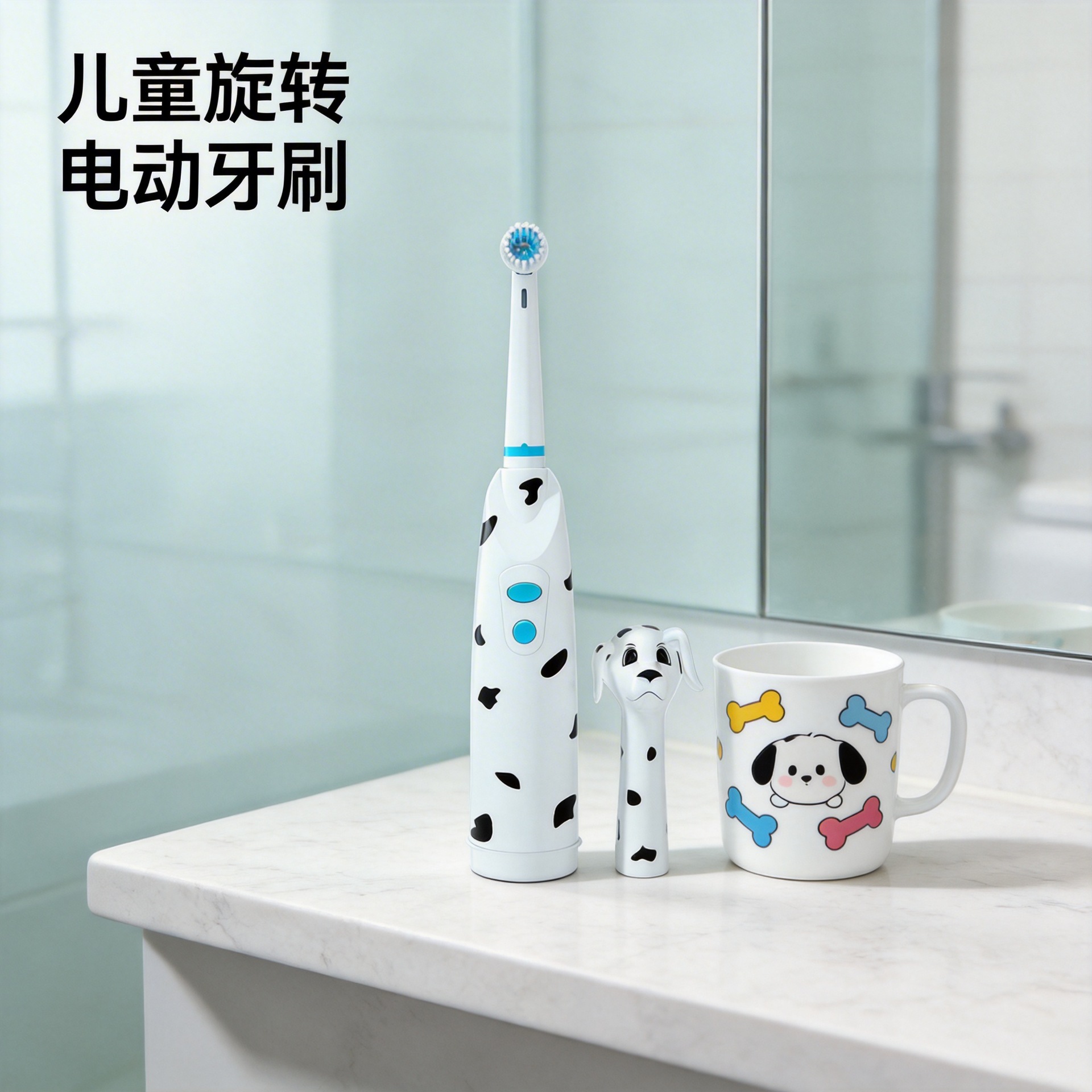 baining/Honglong Wangwang Team Children Baby Special Dust Cover Toy Children's Round Head Electric Toothbrush