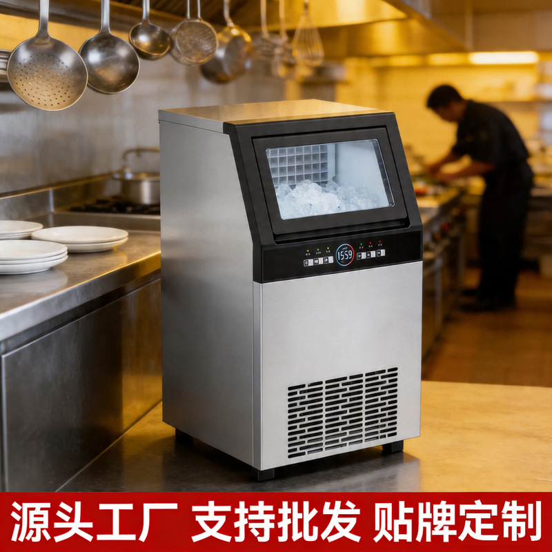 Large Commercial Ice Maker from the Source Manufacturer, with Self-Cleaning Feature, Thickened Cold Storage Layer, and Low Noise Ice Cube Making Machine Large Commercial Ice Maker from the Source Manufacturer, with Self-Cleaning Feature, Thickened Cold Storage Layer, and Low Noise Ice Cube Making Machine