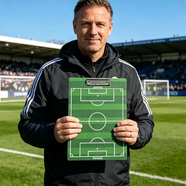 JIANNA Double-Sided Non-Magnetic Football Coach Board, Portable Writable and Erasable Football Tactical Board for Football Games and Training