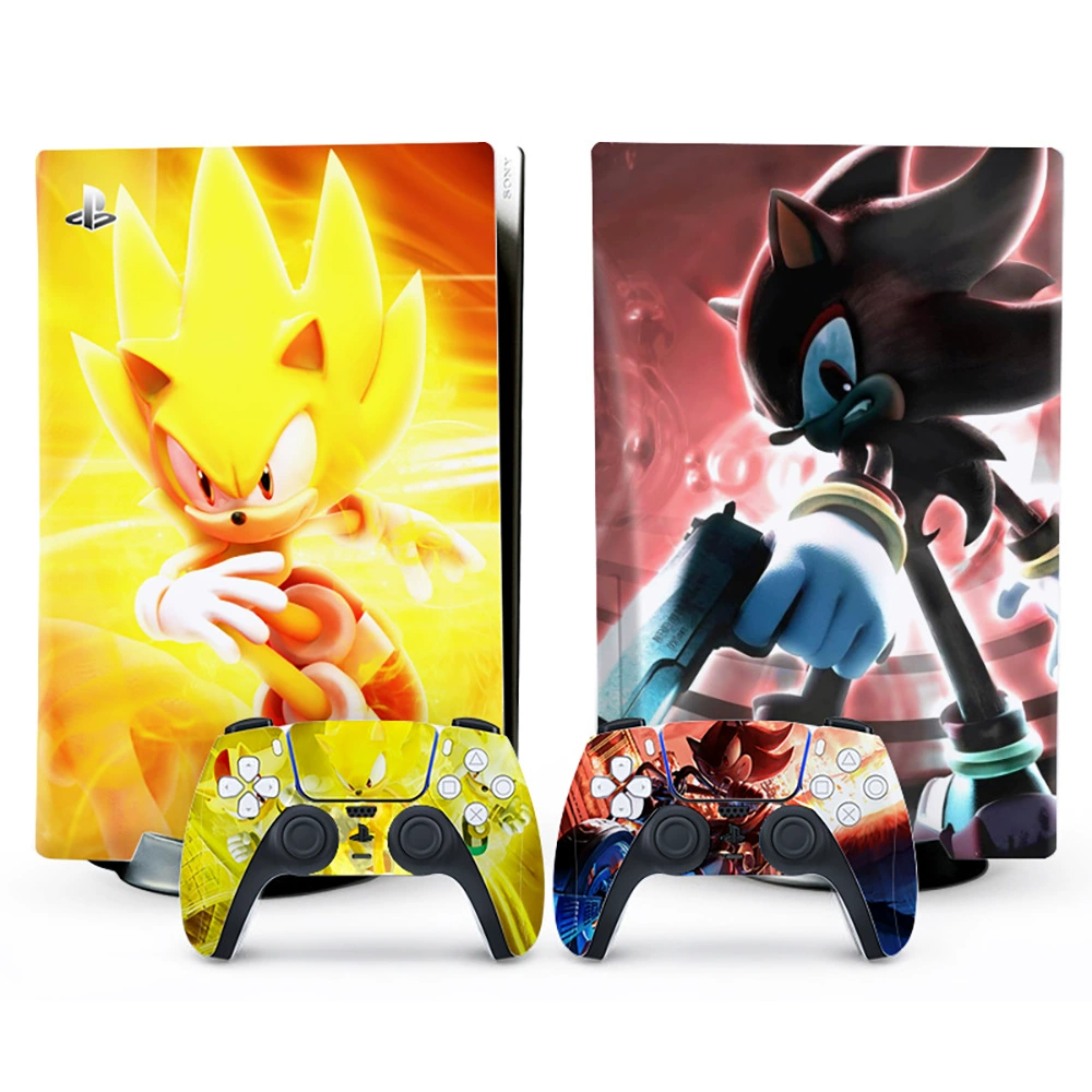 Наклейка‑скин для консоли (Sony) PS5, 5 предметов, декоративная виниловая защита, для дисковой и цифровой версий