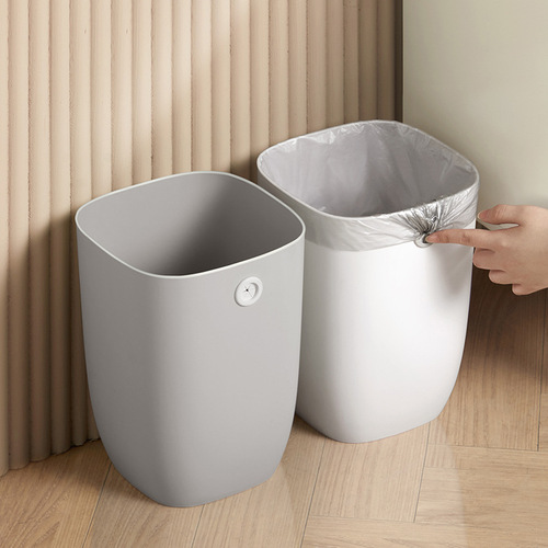 Household trash bin living room toilet bathroom kitchen bedroom large capacity with hook trash bag compatible