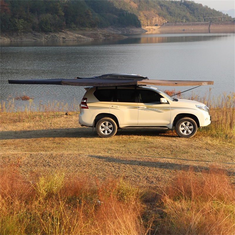 270 degrees car side tent side Sky Tent Room rain-proof sun-proof legless fan-shaped tent large space Outdoor