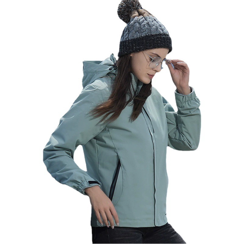 Уличная куртка, Мужская и женская, съемный комплект из двух предметов «Три в одном» на флисовой подкладке, утолщенный водонепроницаемый дышащий альпинистский костюм, пригодный для печати