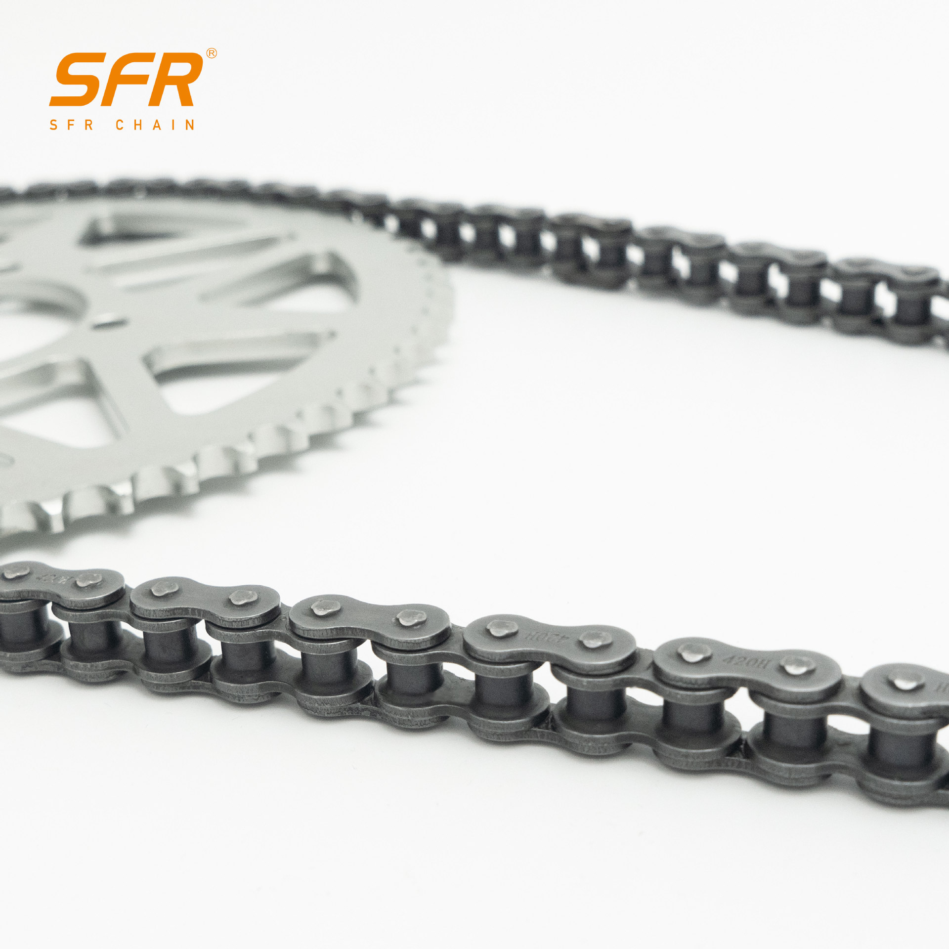 Fábrica de SFR al por mayor para abeja ligera 79Bike428 / 520 / 525 accesorios de cadena de motocicleta eléctrica