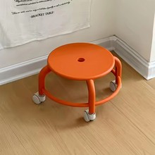 万向轮小凳子家用结实耐用小矮凳大人坐换鞋凳滑轮移动凳子儿童凳
