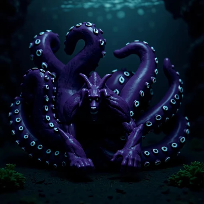 火影忍者系列手办优质版奇拉比尾兽共鸣章鱼八尾动漫摆件模型批发