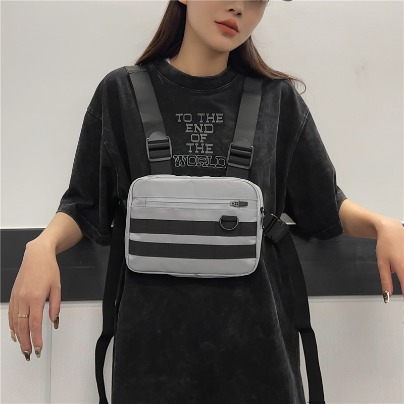 Tooling Vest Bag Tactical Heren Multifunctionele Tooling Functionele Wind Schouder Hip Hop Borsttas Voorkant Hangende Tas Vest Satchel_voghion.com