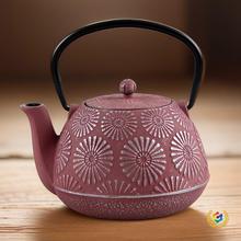 ✅1.2L太阳花欧式美式西式铸铁壶茶壶烧水煮茶泡茶生搪瓷铁茶壶茶