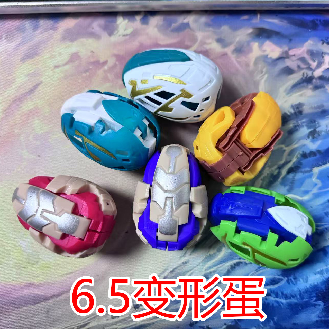 6 granel al azar deformación del pelo huevo juguete simulación dinosaurio deformación huevo niño deformación huevo pequeño regalo al por mayor