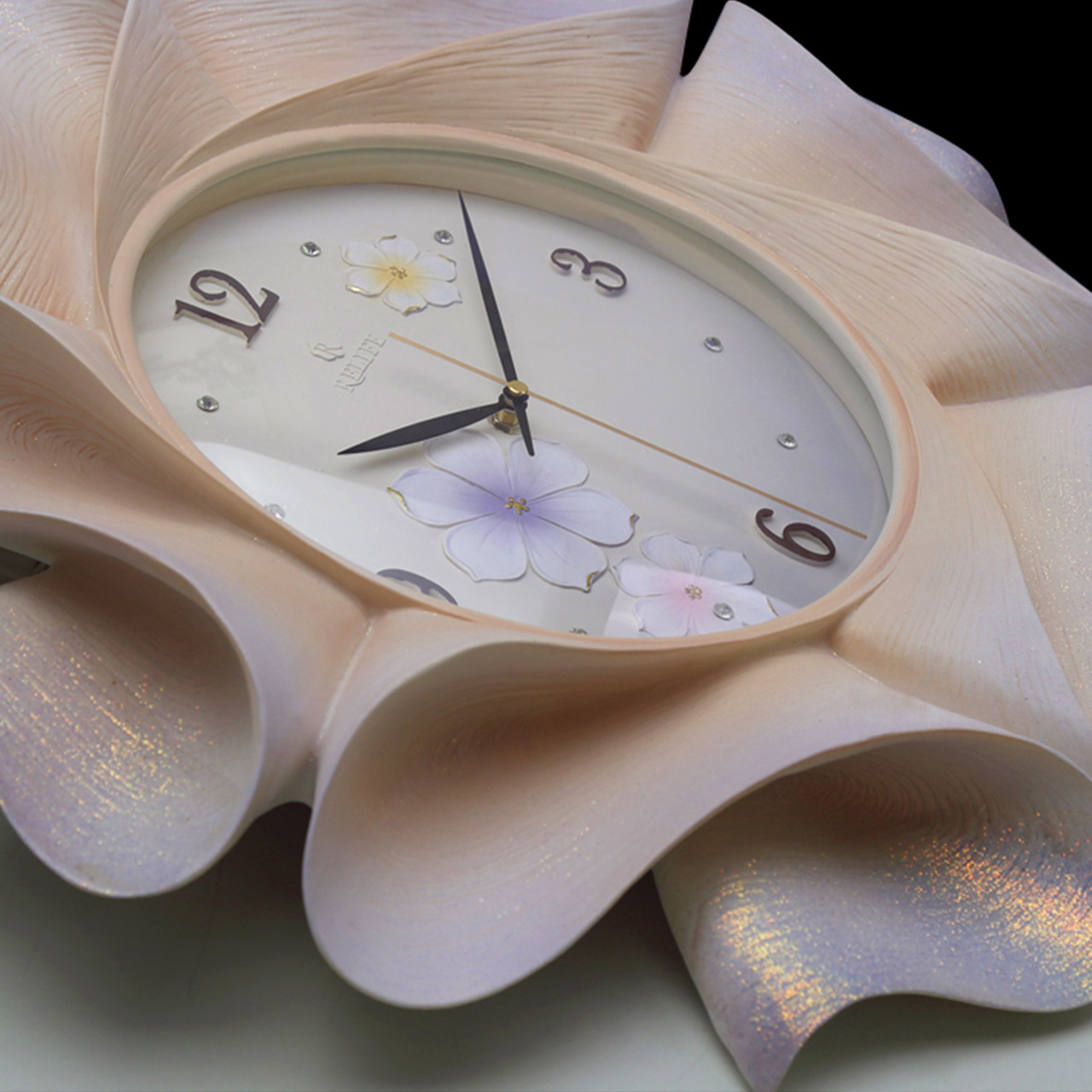 Fu Diao decoración del hogar Reloj de pared creativo DIY Reloj de pared pintado a mano puro Reloj de pared Amazon productos de comercio electrónico transfronterizo ver al por mayor