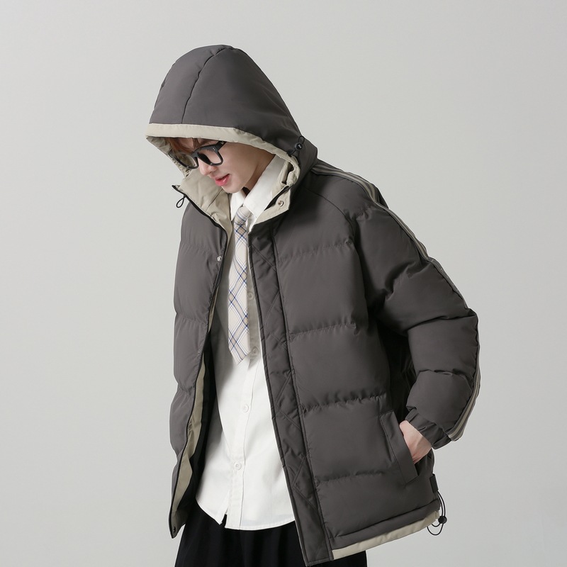 Heren winterjas met capuchon gewatteerde oversized jas katoen_voghion.com
