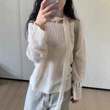 ʵ��Ůװ���������ԼȦȦ������ë��֯��Ʈ��V�쳤������2260