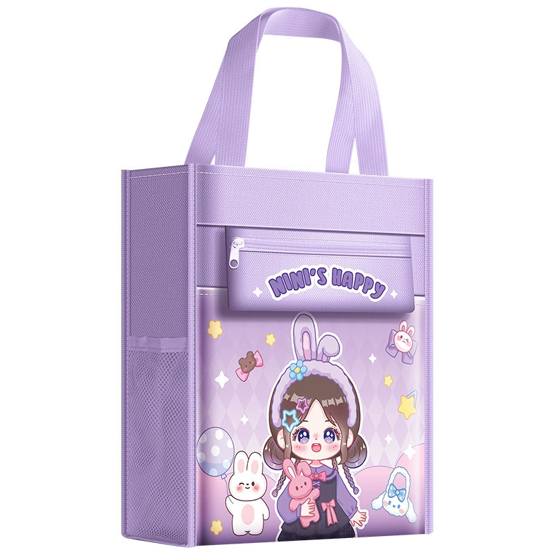 Каба-ведь Study bag, мультяшный рюкзак для книг, вместительная водостойкая льняная сумка