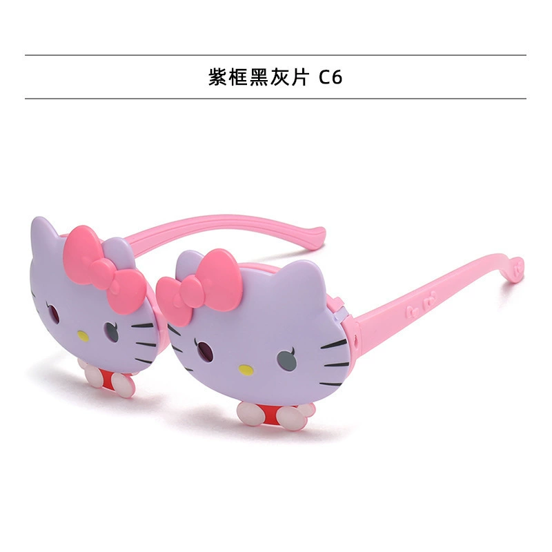 Hello Kitty, Hello Kitty, модные cartoon детские солнцезащитные очки, городской стиль