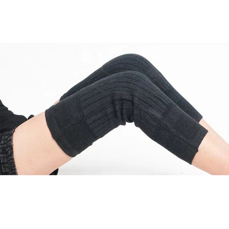 冬のカシミア暖かい膝パッド、屋外サイクリング、男性と女性のためのベルベットの厚い靴下、冷えた脚関節のための防寒膝パッド|undefined