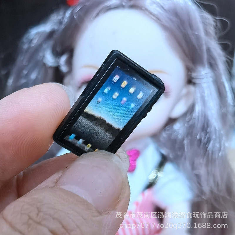 Casa de muñecas pequeño paño muñeca casa accesorios escena modelo soldado accesorios mini simulación pequeña tableta