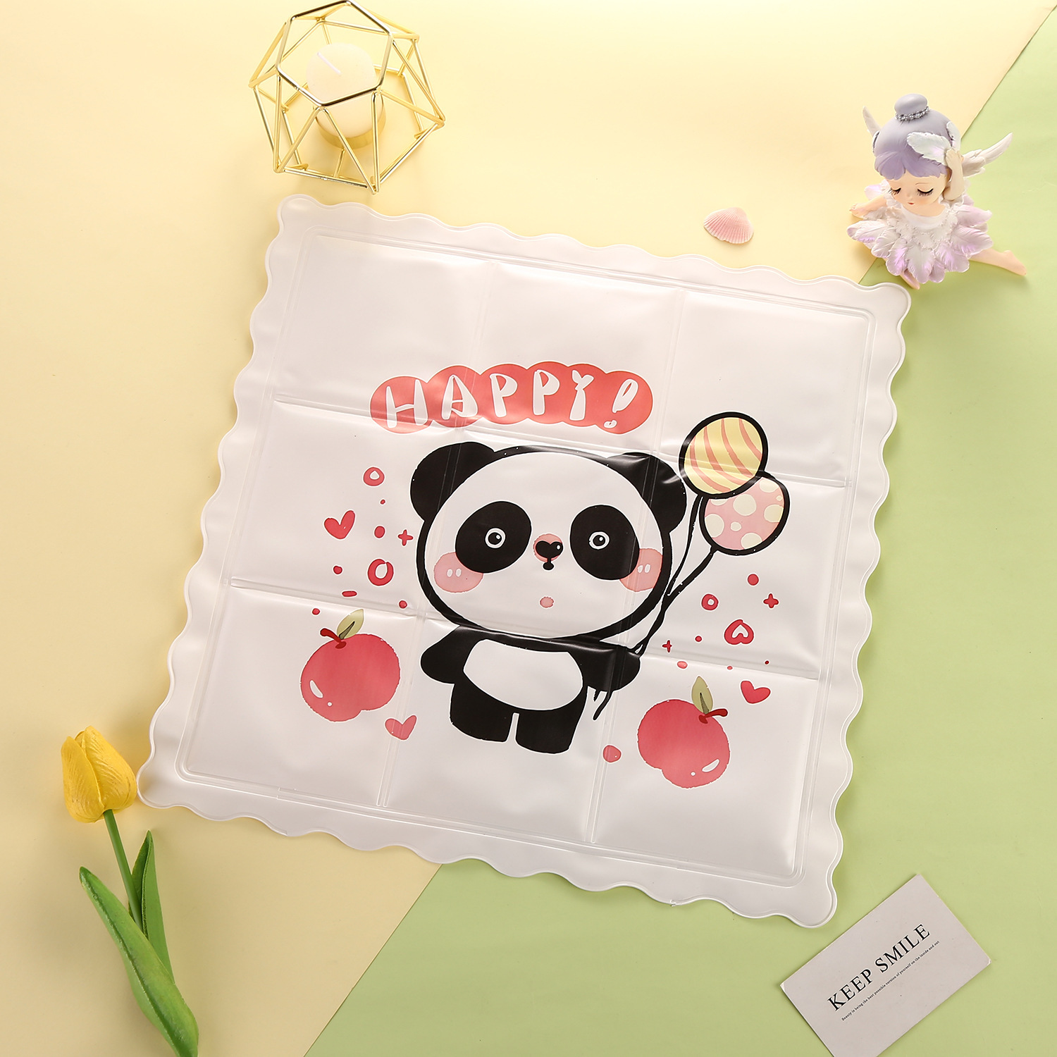 New Ice Pads for Summer, Cooling Products for Students, Ice Crystal Car Cartoon Gel Seat Cushions, Pvc Ice Seat Cushions Wholesale