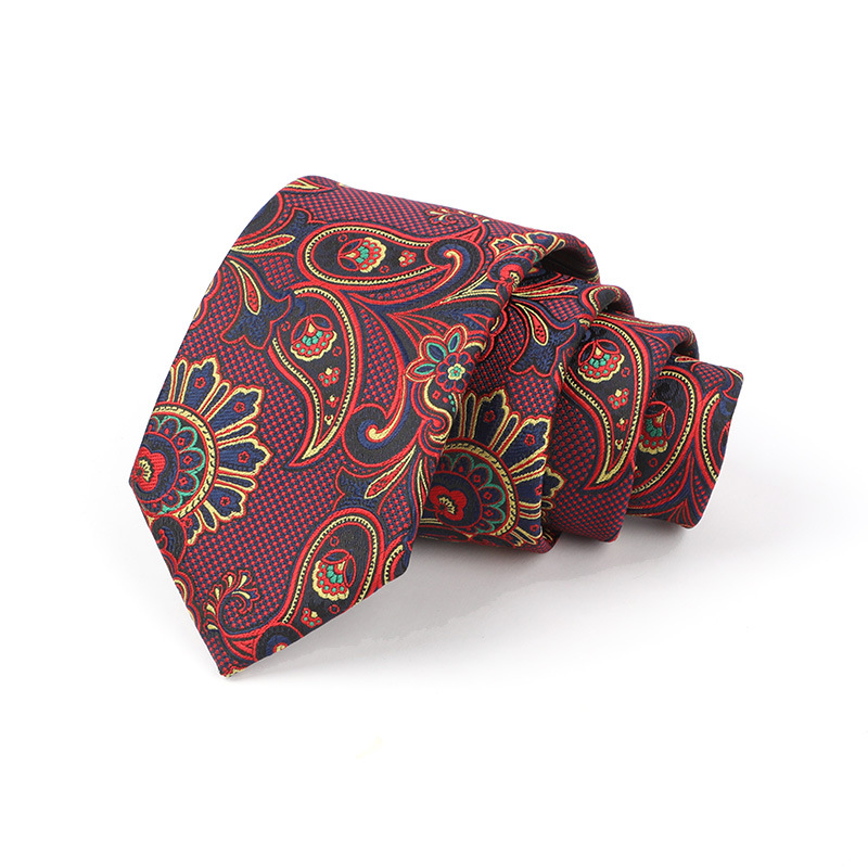 Corbata de hombre jacquard bordado 8CM poliéster seda corbata tejida hombre sentido superior l corbata logo diseño y producción