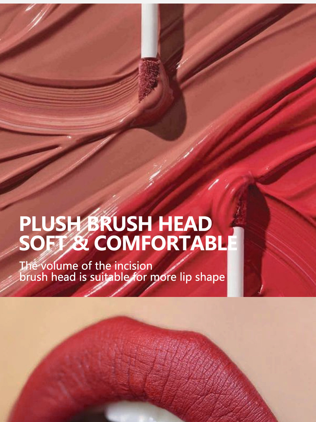 Makeup Naturligt Langtidsholdbar Non-stick Lipgloss Sætæske Fløjlsmat Ikke-Fadende Læbestift Sæt_voghion.com