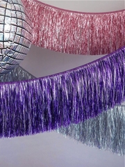 Gold and Silver Shiny Handmade Raindrop Curtain Flag Background Wall Tassel Decoration Party Bash Grand Opening Anniversary Decoration