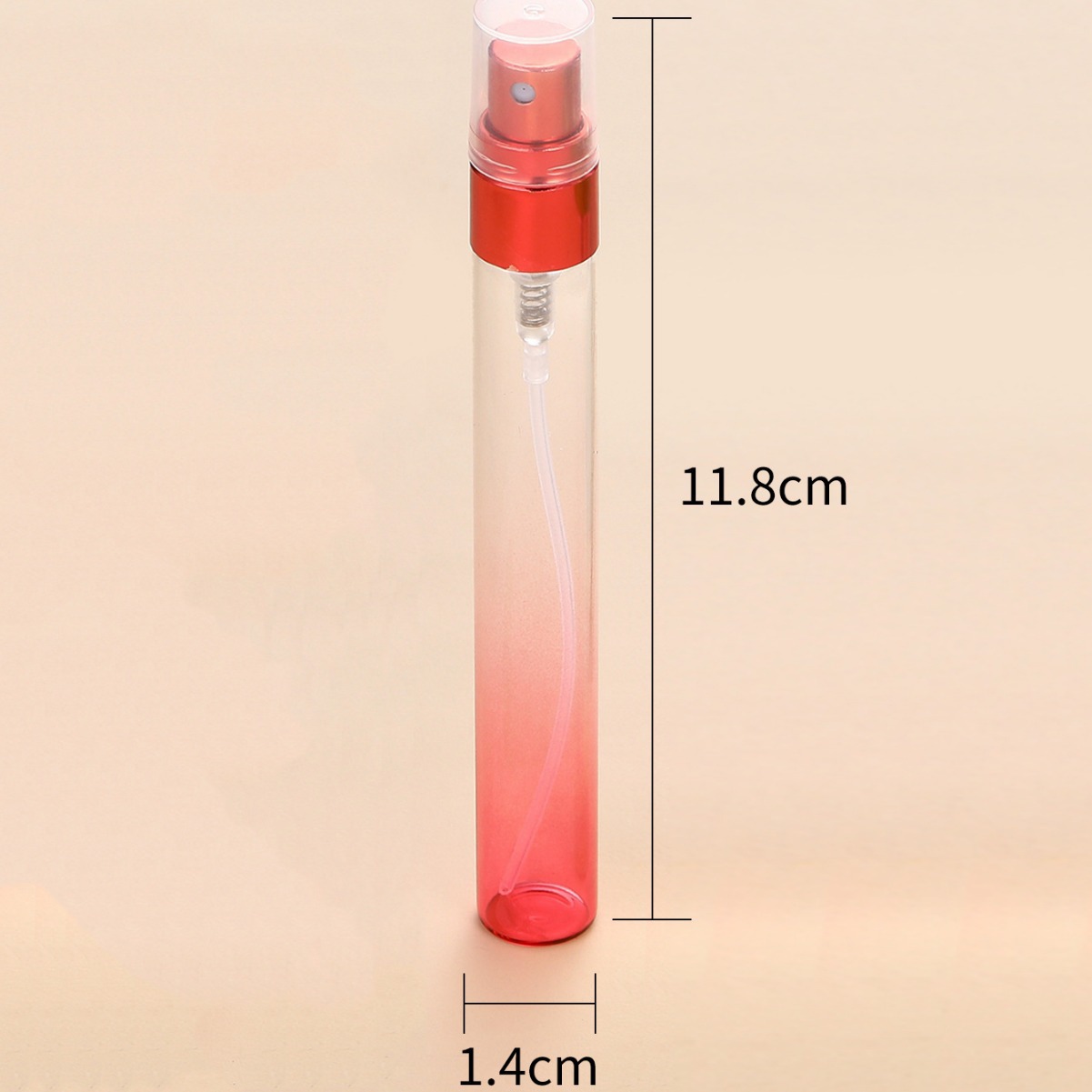 Botella de perfume de vidrio de 10ml cosmética sub-embalaje botella vacía tubo de pulverización portátil botella de perfume de muestra de color