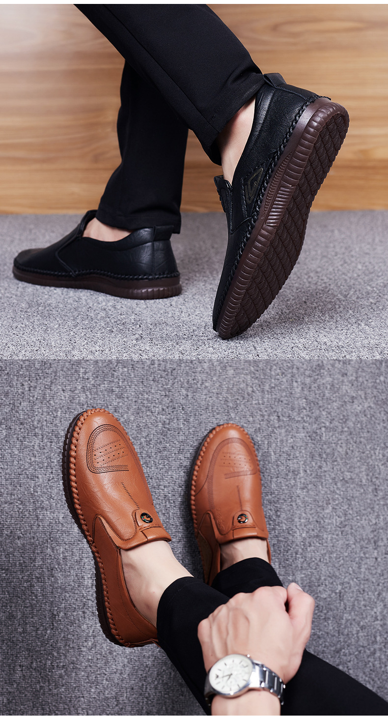 Scarpe da uomo per calzature da esterno formali derby in pelle con punta quadrata e punta alare_voghion.com